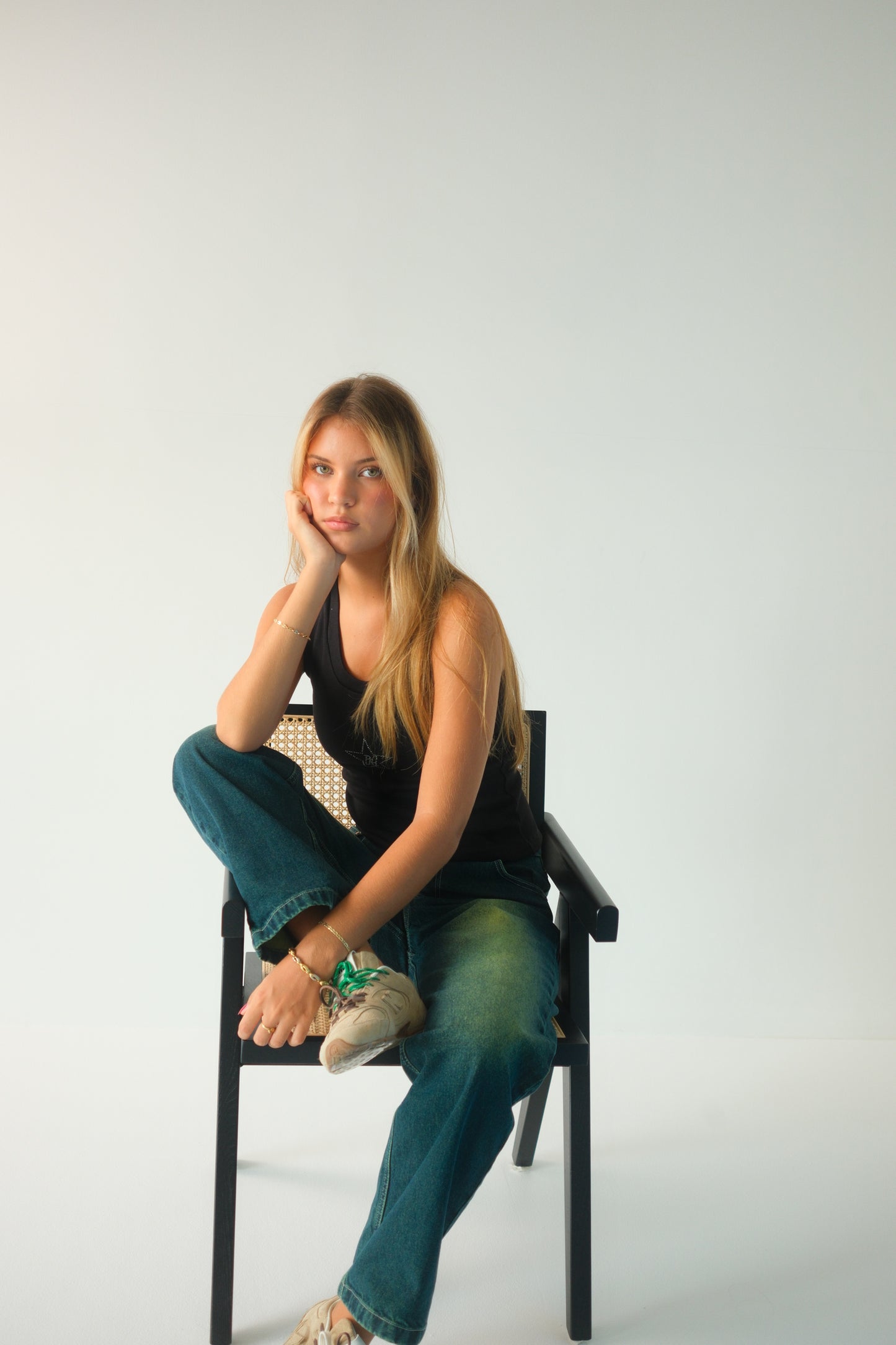 Green Washed Jeans
