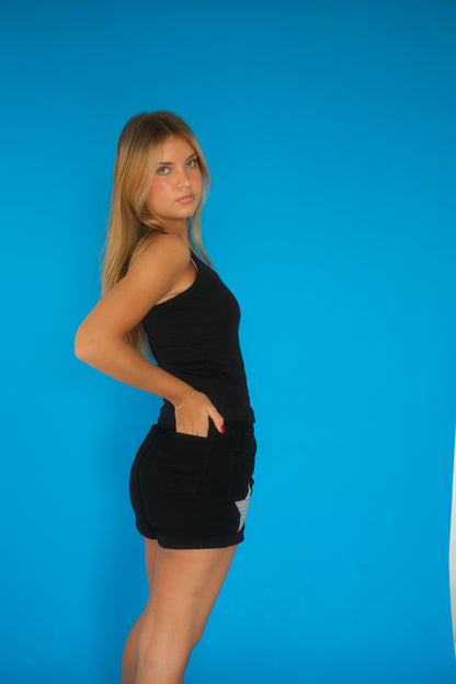Double Star Black Shorts