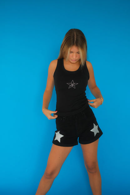 Double Star Black Shorts