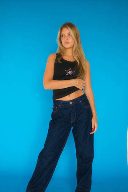 Red Stitch Indigo Jeans