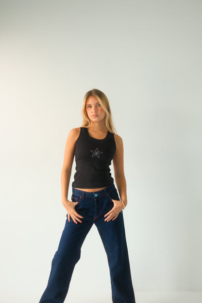 Red Stitch Indigo Jeans