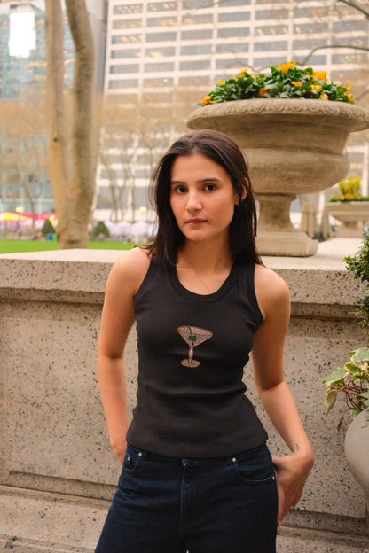 Martini Tank Top (Black)