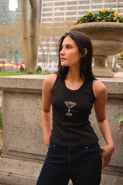 Martini Tank Top (Black)