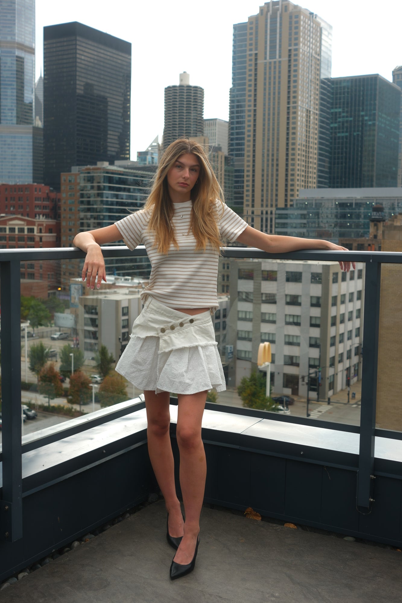 Lace twisted skirt (PREORDER)