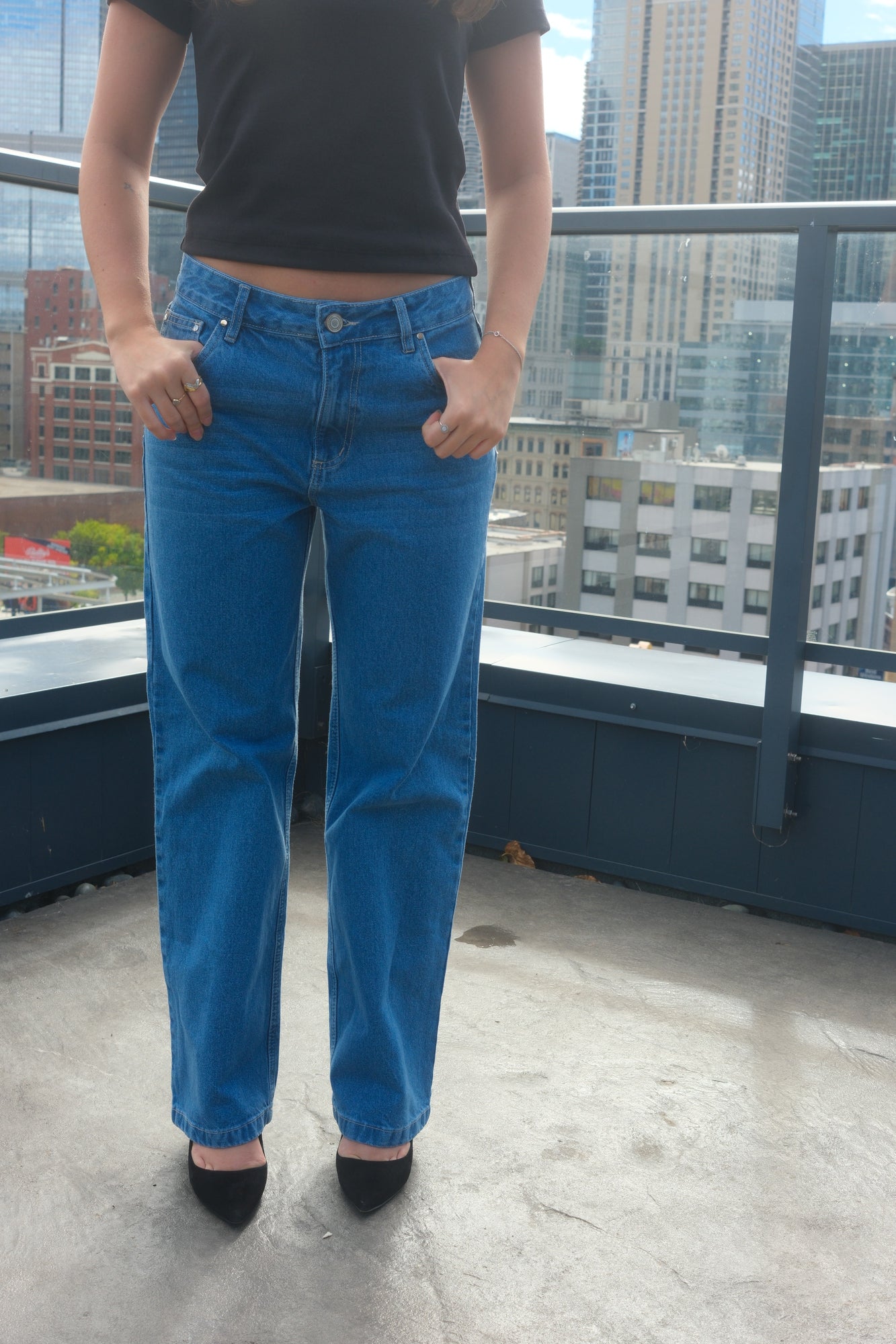 Chunky Blue Star Jeans
