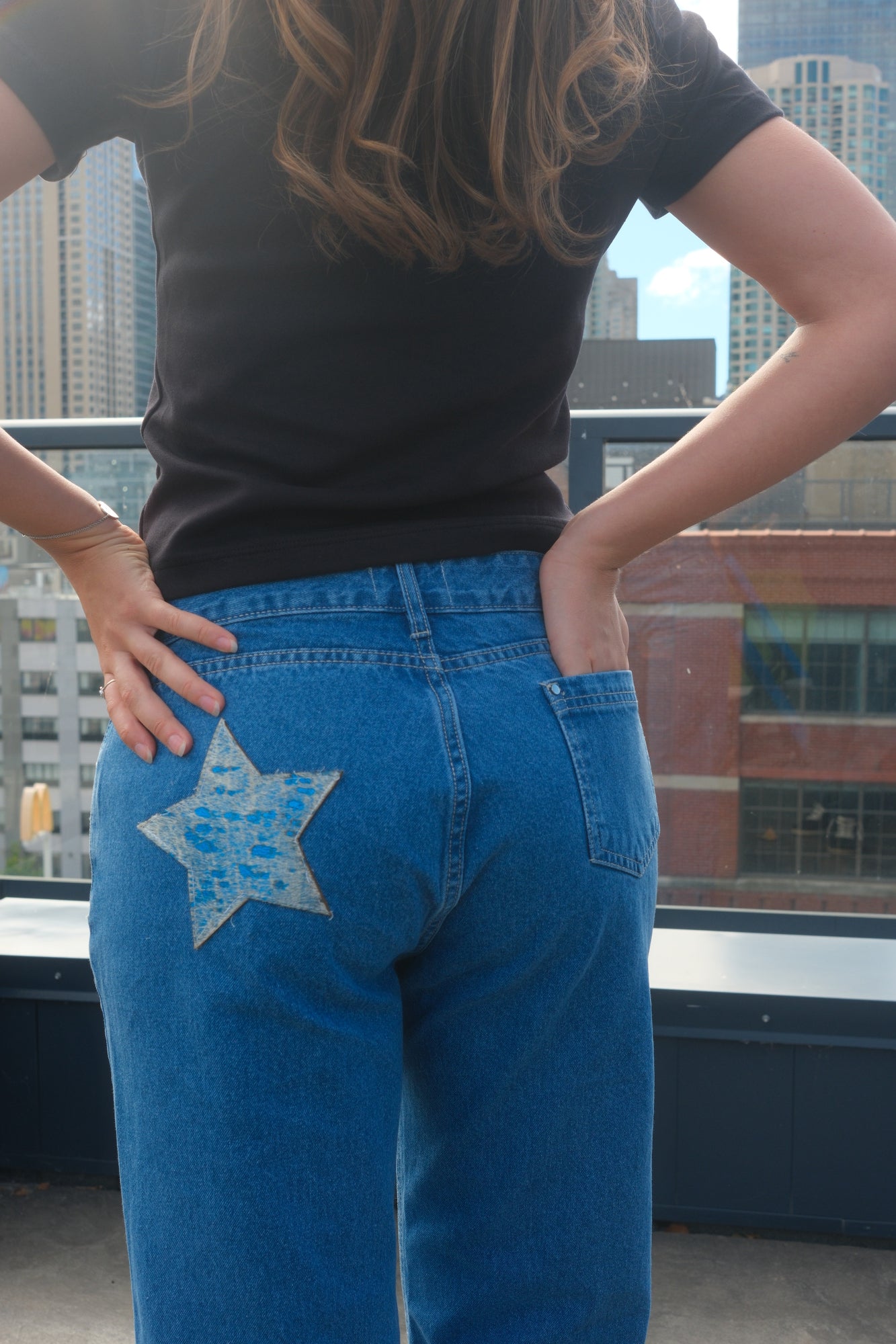 Chunky Blue Star Jeans