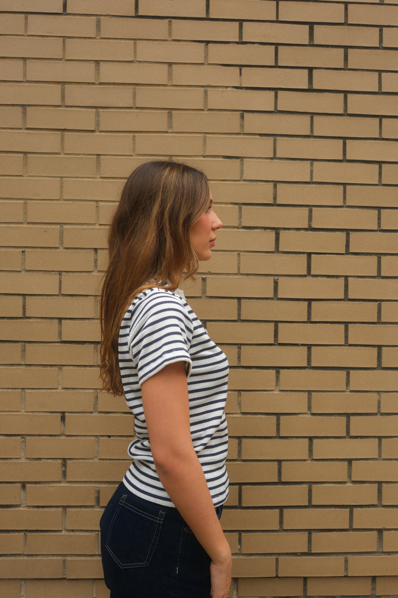 Striped Gem Tee (Azul)