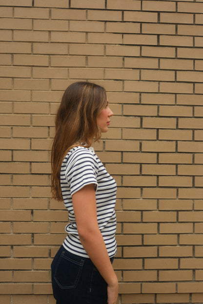 Striped Gem Tee (Azul)