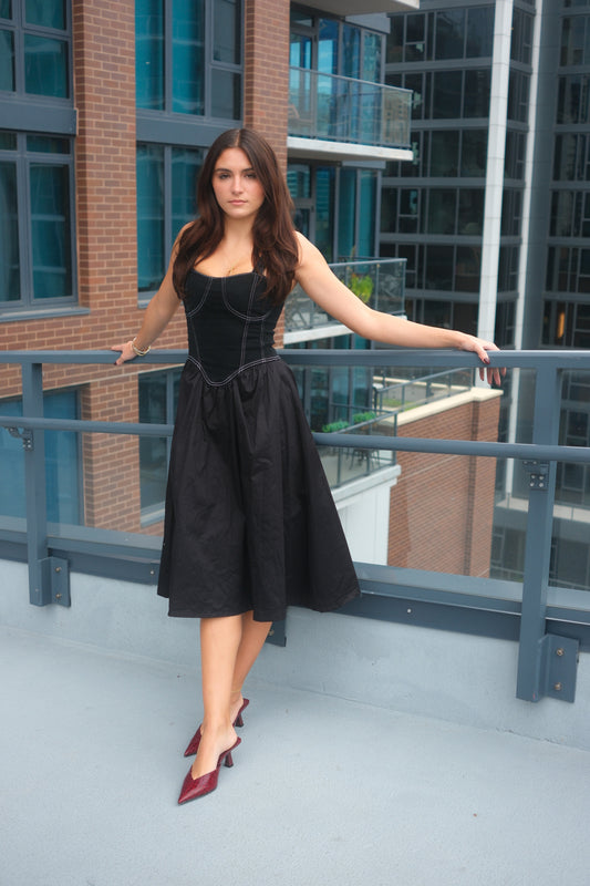 Black Twisted Dress (PREORDER)