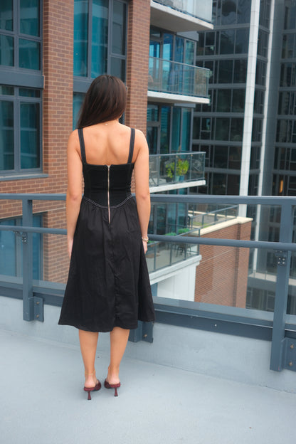 Black Twisted Dress (PREORDER)