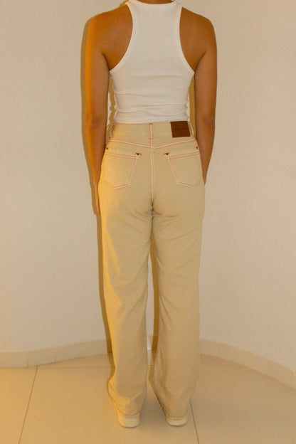 Beige Jeans