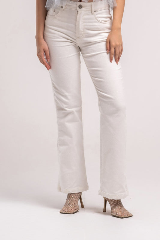 Shiny White Jeans