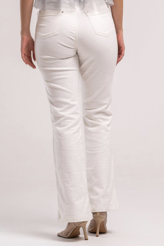 Shiny White Jeans